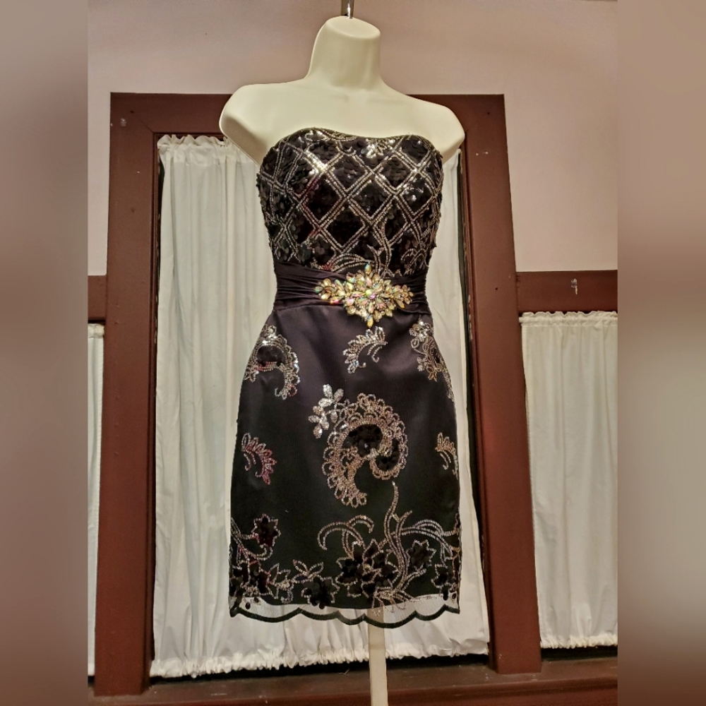Black with Silver Shortie